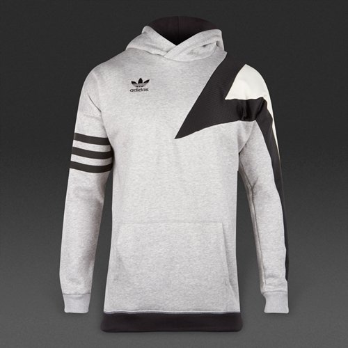 Adidas Originals Basketball Hoody Medium Grey Heather / Black for Men